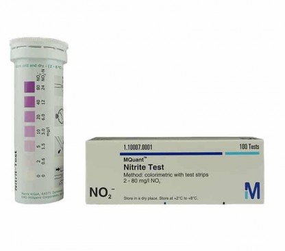 Merckoquant Nitratstickor NO₂  2-80mg/l, pris/100st